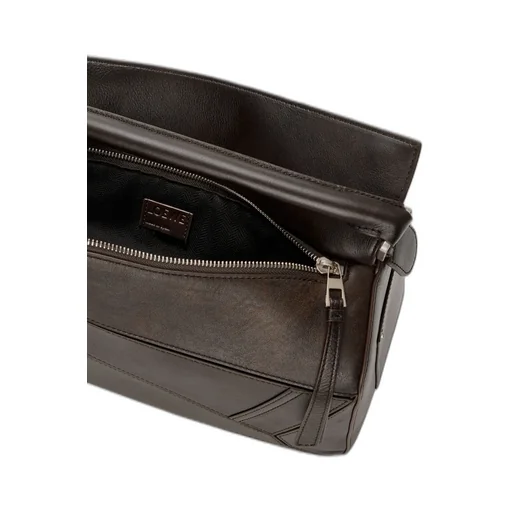 Panta Large Puzzle Bag In Shiny Calfskin