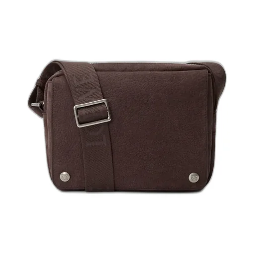 Medium Pebble Messenger Bag In Grained Nubuck