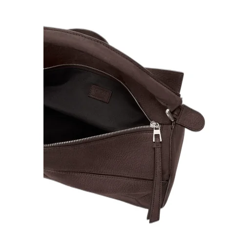 Large Puzzle Bag In Grained Nubuck