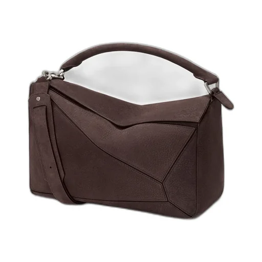 Large Puzzle Bag In Grained Nubuck