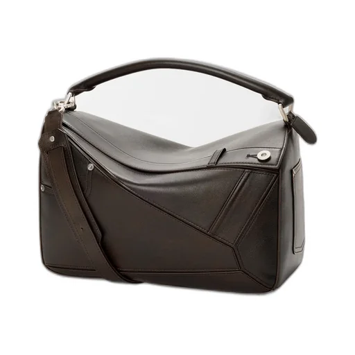 Panta Large Puzzle Bag In Shiny Calfskin