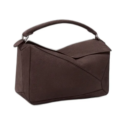 Large Puzzle Bag In Grained Nubuck