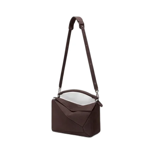 Large Puzzle Bag In Grained Nubuck
