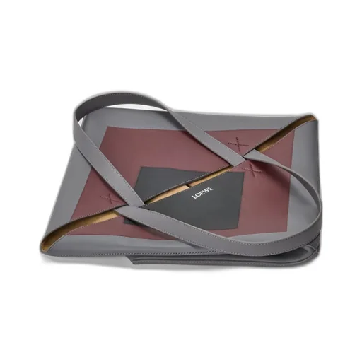 Xl Puzzle Fold Tote In Nappa Calfskin