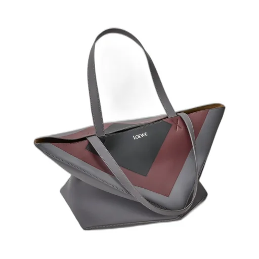 Xl Puzzle Fold Tote In Nappa Calfskin