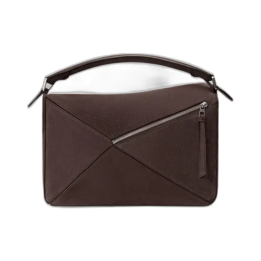 Large Puzzle Bag In Grained Nubuck