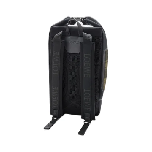 Flex Roll-Top Backpack In Canvas And Brushed Suede
