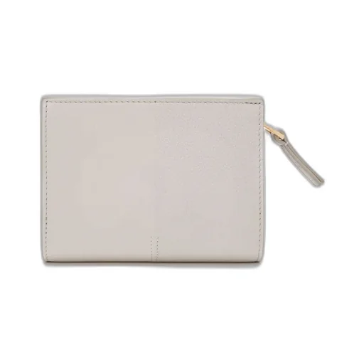 Duet Compact Wallet In Smooth And Grained Calfskin