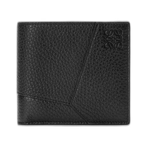 Puzzle Bifold Coin Wallet In Supple Grained Calfskin