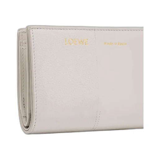 Duet Compact Wallet In Smooth And Grained Calfskin