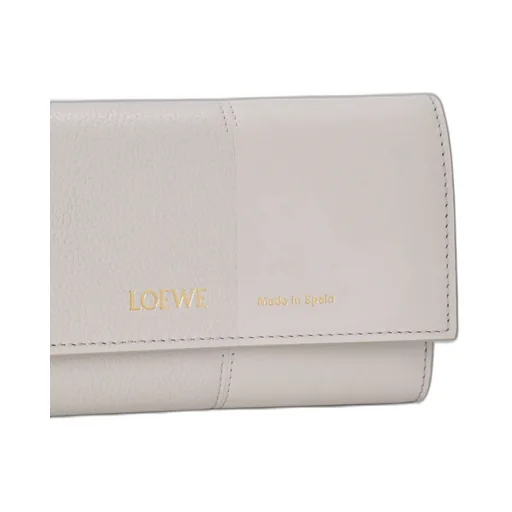 Small Vertical Wallet In Smooth And Grained Calfskin