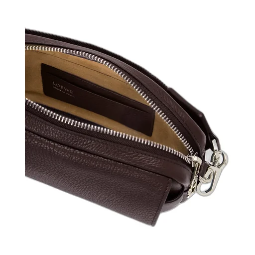 Small Pebble Messenger Bag In Supple Grained Calfskin