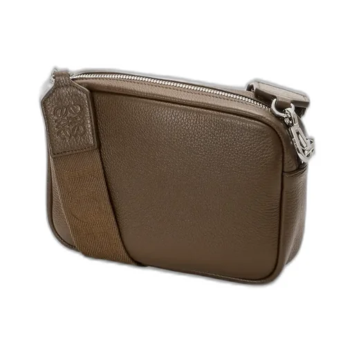 Small Pebble Messenger Bag In Supple Grained Calfskin