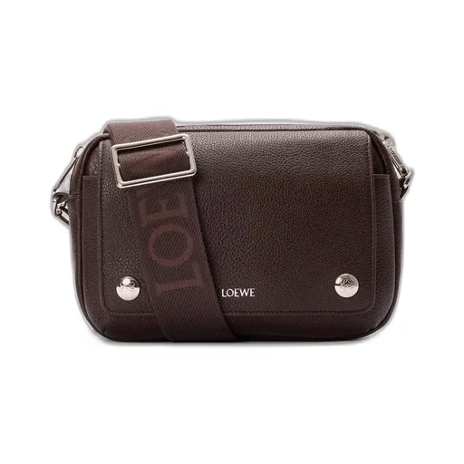 Small Pebble Messenger Bag In Supple Grained Calfskin