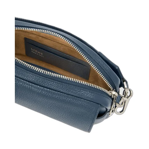 Small Pebble Messenger Bag In Supple Grained Calfskin