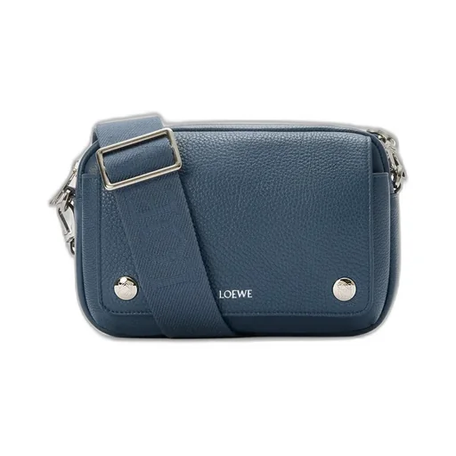 Small Pebble Messenger Bag In Supple Grained Calfskin