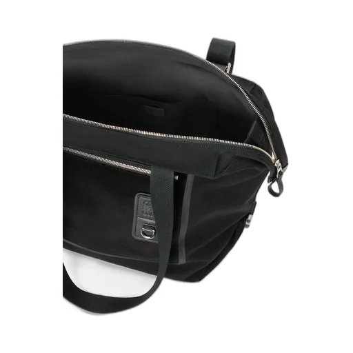 Flex Zipped Tote In Canvas And Suede