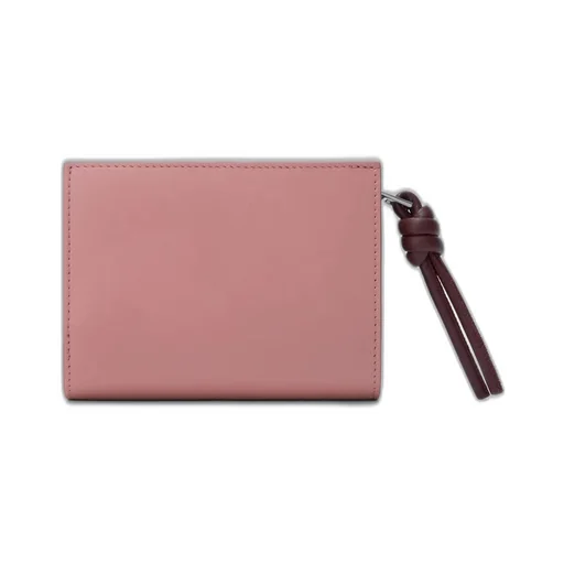Knot Compact Wallet In Shiny Nappa Calfskin