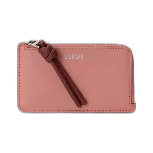 Knot Coin Cardholder In Shiny Nappa Calfskin