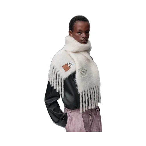 Scarf In Mohair And Wool Blend
