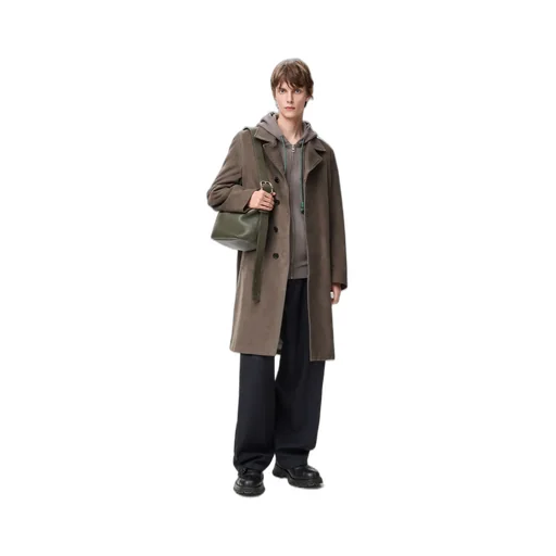 Coat In Cotton Blend
