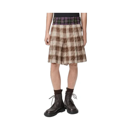 Shorts In Wool And Cotton