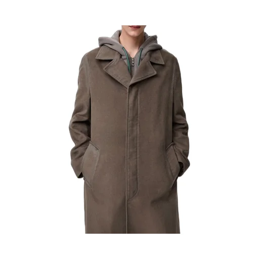 Coat In Cotton Blend