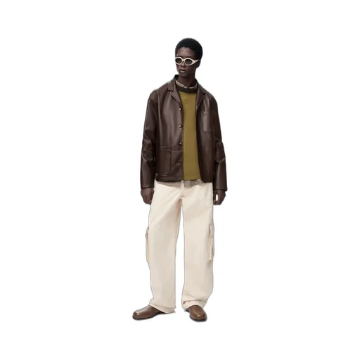 Workwear Jacket In Nappa Lambskin