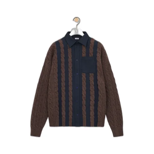 Hybrid Shirt In Cotton And Wool