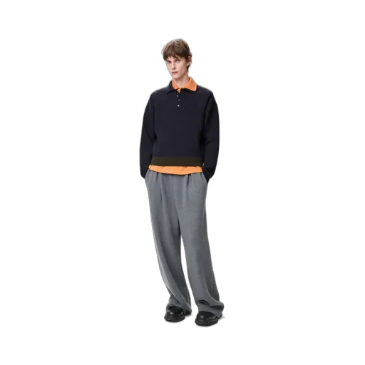 Polo Sweater In Wool