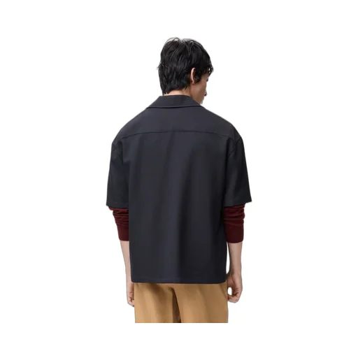 Short Sleeve Shirt In Wool