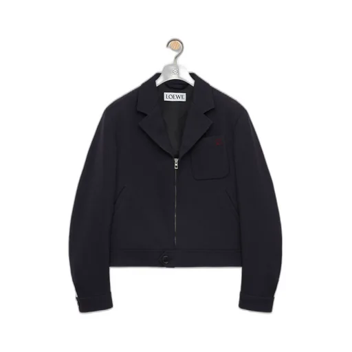 Zip-Up Jacket In Wool