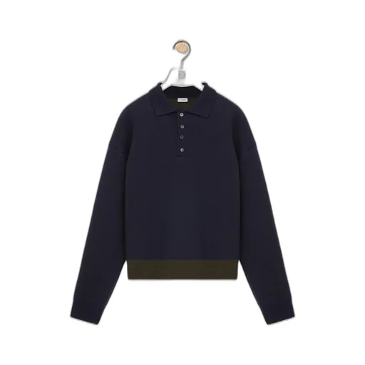 Polo Sweater In Wool