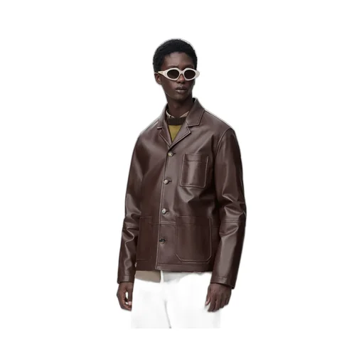 Workwear Jacket In Nappa Lambskin