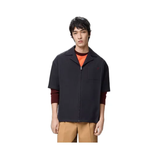 Short Sleeve Shirt In Wool