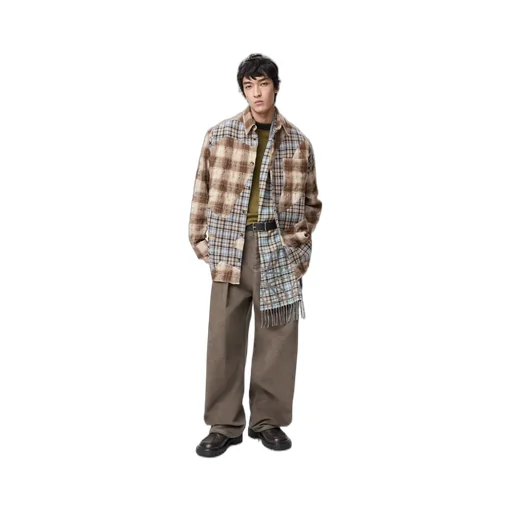 Shirt In Wool And Cotton