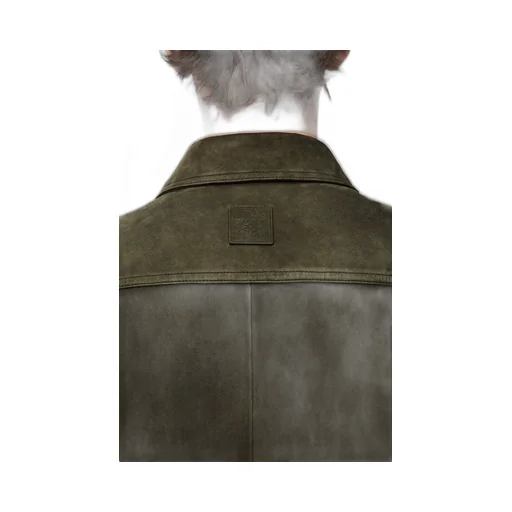 Overshirt In Suede Goatskin