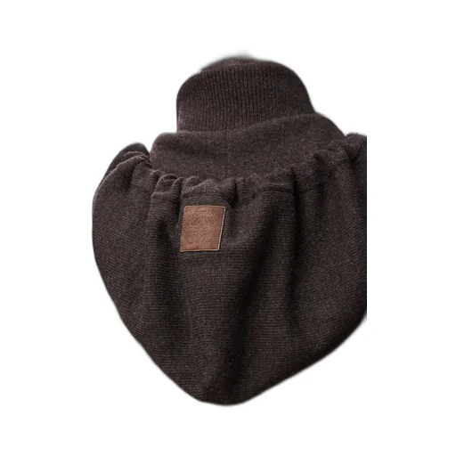 Hybrid Zip-Up Hoodie In Suede Goatskin And Wool Blend
