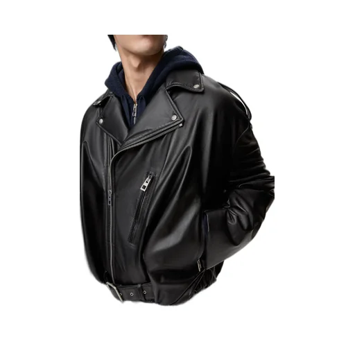 Balloon Biker Jacket In Nappa Lambskin