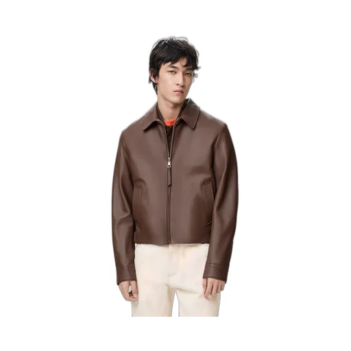 Zip-Up Jacket In Nappa Lambskin