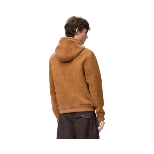 Hooded Jacket In Shearling