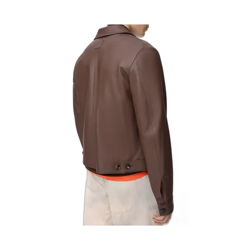 Zip-Up Jacket In Nappa Lambskin
