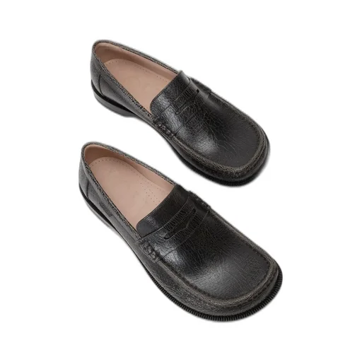 Campo Loafer In Cracked Calfskin