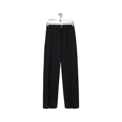 Belted Trousers In Wool