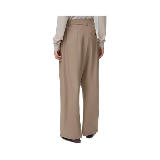 Barrel Trousers In Wool