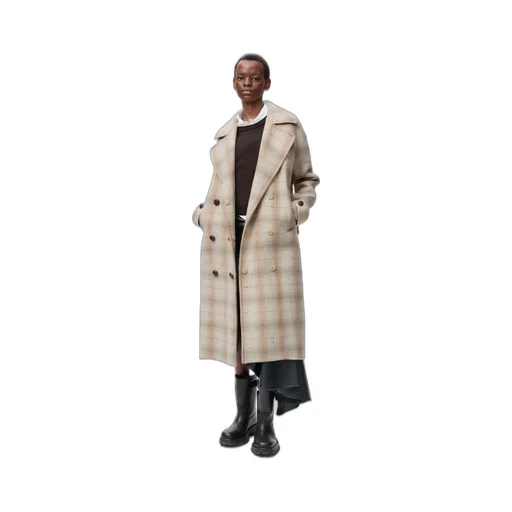Coat In Wool And Cashmere Blend