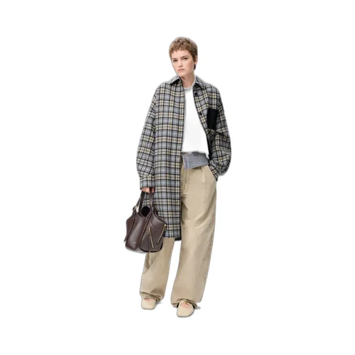 Coat In Wool And Cashmere