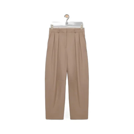 Barrel Trousers In Wool