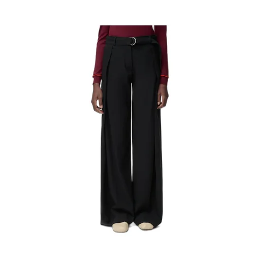 Belted Trousers In Wool
