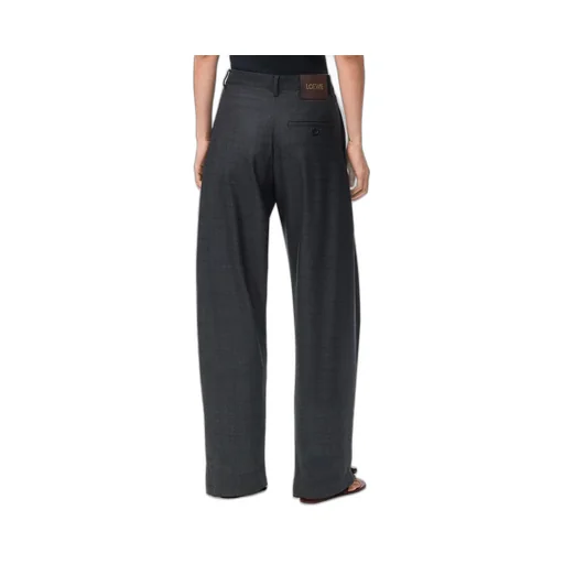 Belted Trousers In Wool